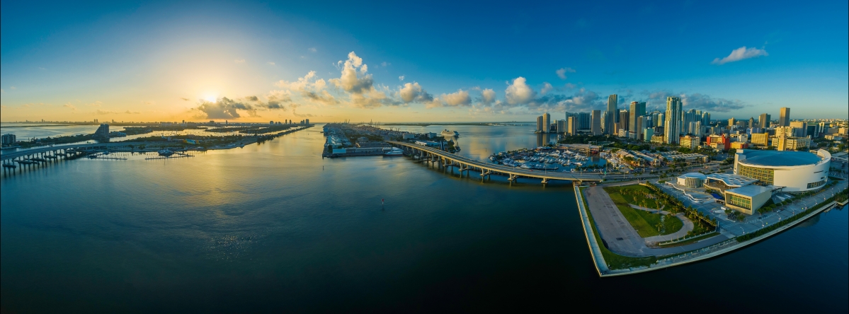 迈阿密佛罗里达州全景图8k风景图片