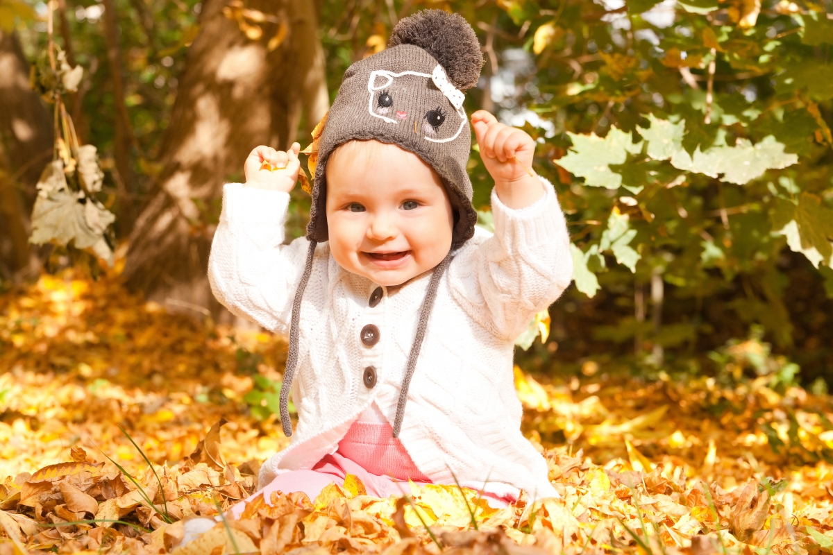 婴儿 微笑 帽子 4K壁纸