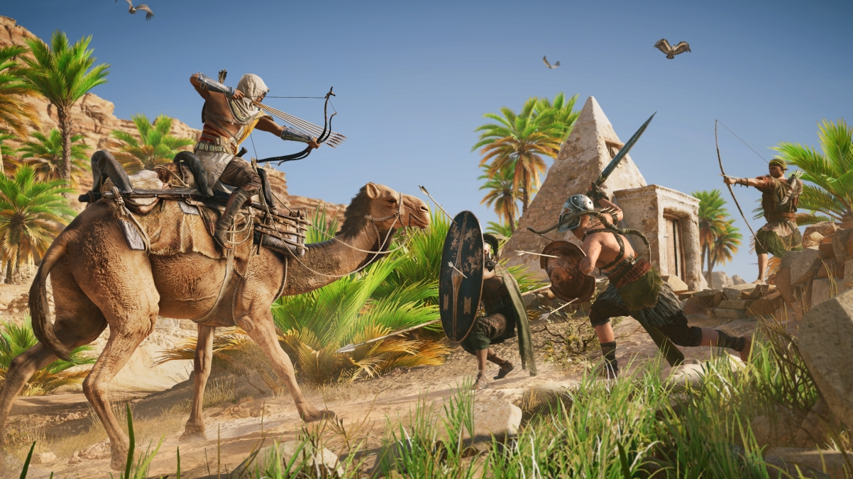 埃及,骆驼,刺客信条起源3840x2160游戏壁纸