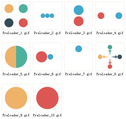 10种扁平风格图标_预加载图片_loading加载gif动画图标下载
