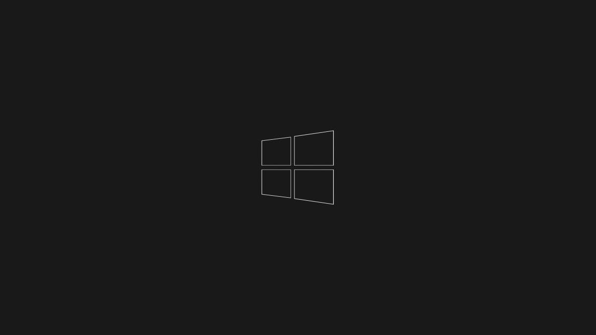 windows10简单黑色背景4K壁纸