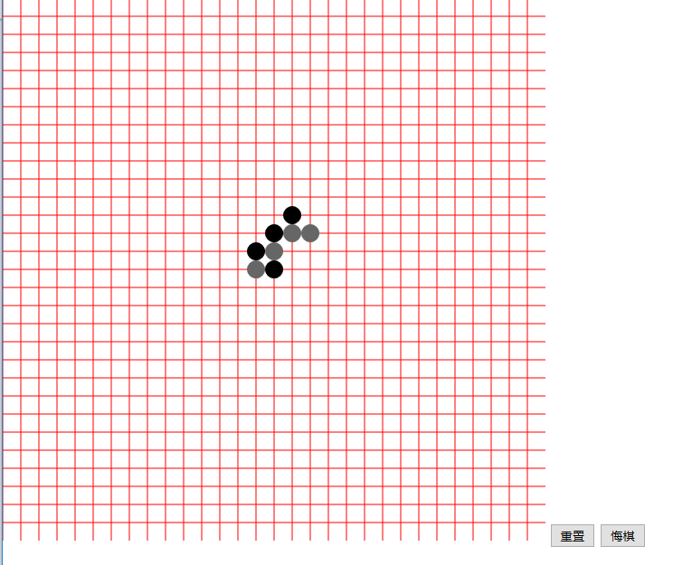 html5 canvas简单的五子棋小游戏代码