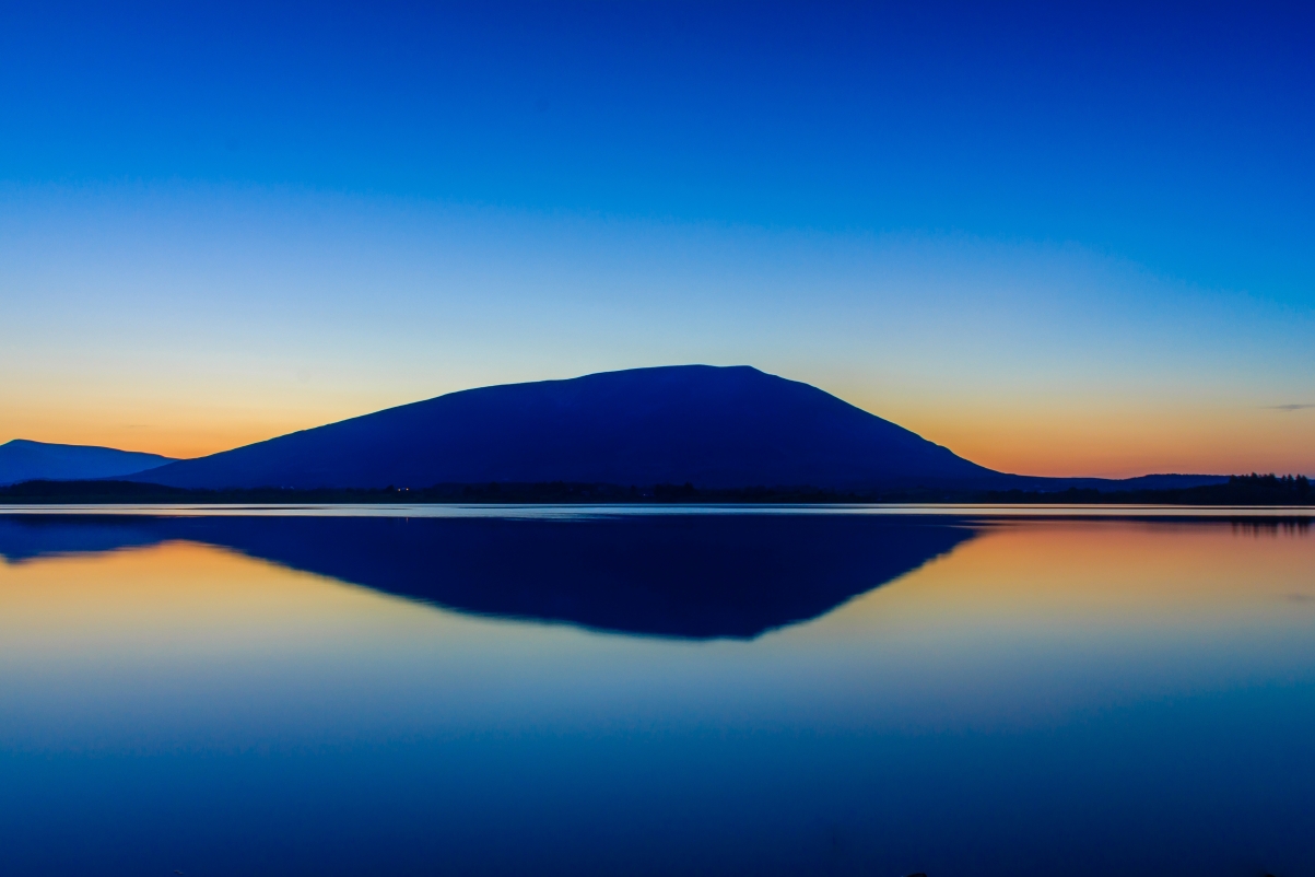 山,湖,爱尔兰风景图片