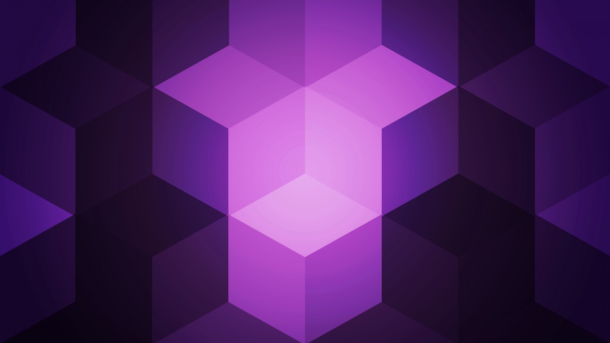 紫色立方体8k背景图片