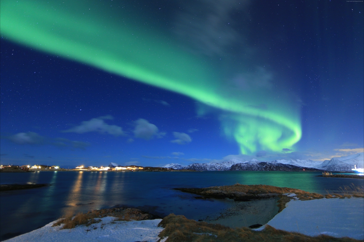 挪威罗弗敦群岛斯沃尔韦尔峡湾夜景风光图片素材_免费下载_jpg图片格式_VRF高清图片501208285_摄图网