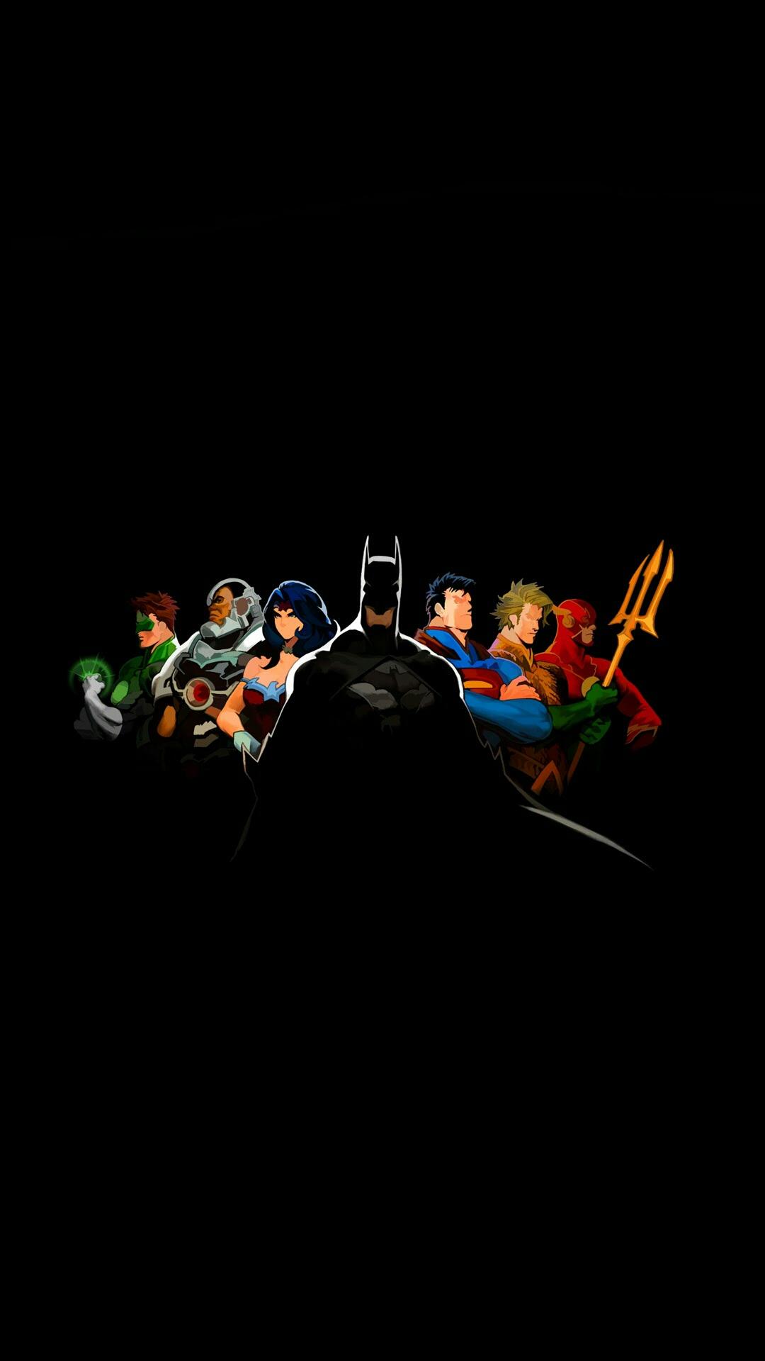 正义联盟,神奇女侠,蝙蝠侠,超人,1080x1920手机壁纸