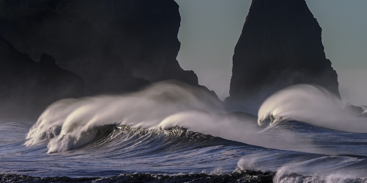 太平洋沿岸 海洋 海岸 海浪5k风景图片