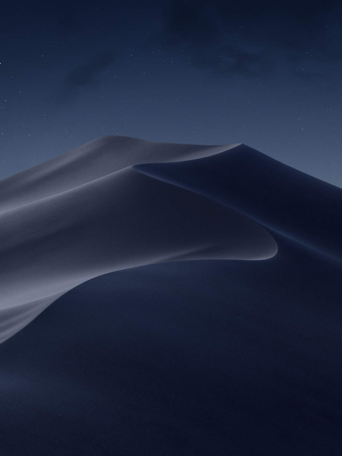 【2160x2880】苹果macOS Mojave iPad壁纸 晚上沙漠风景