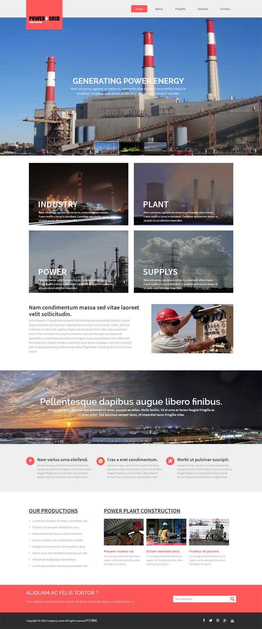 大气的化工行业网站模板html下载