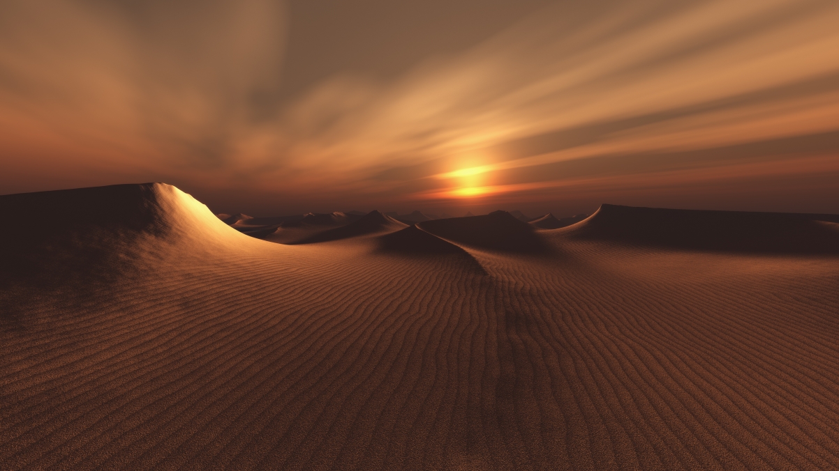 黑暗沙漠4K风景壁纸