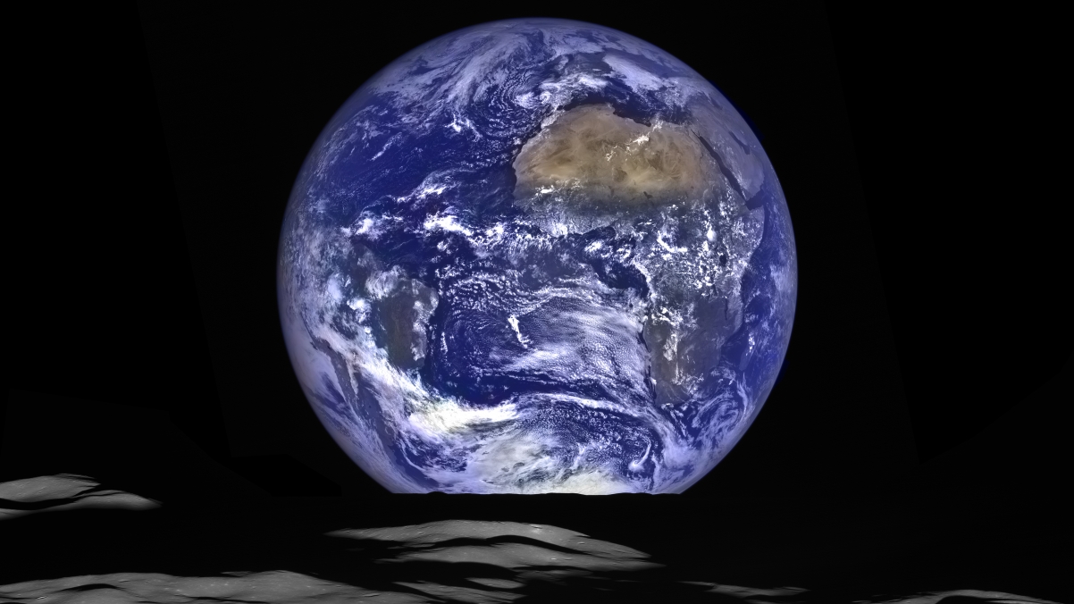 苹果x地球半边壁纸图片