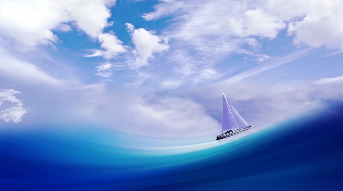 船舶 海波 水 帆 天空 云 艺术 帆船 4K设计图片