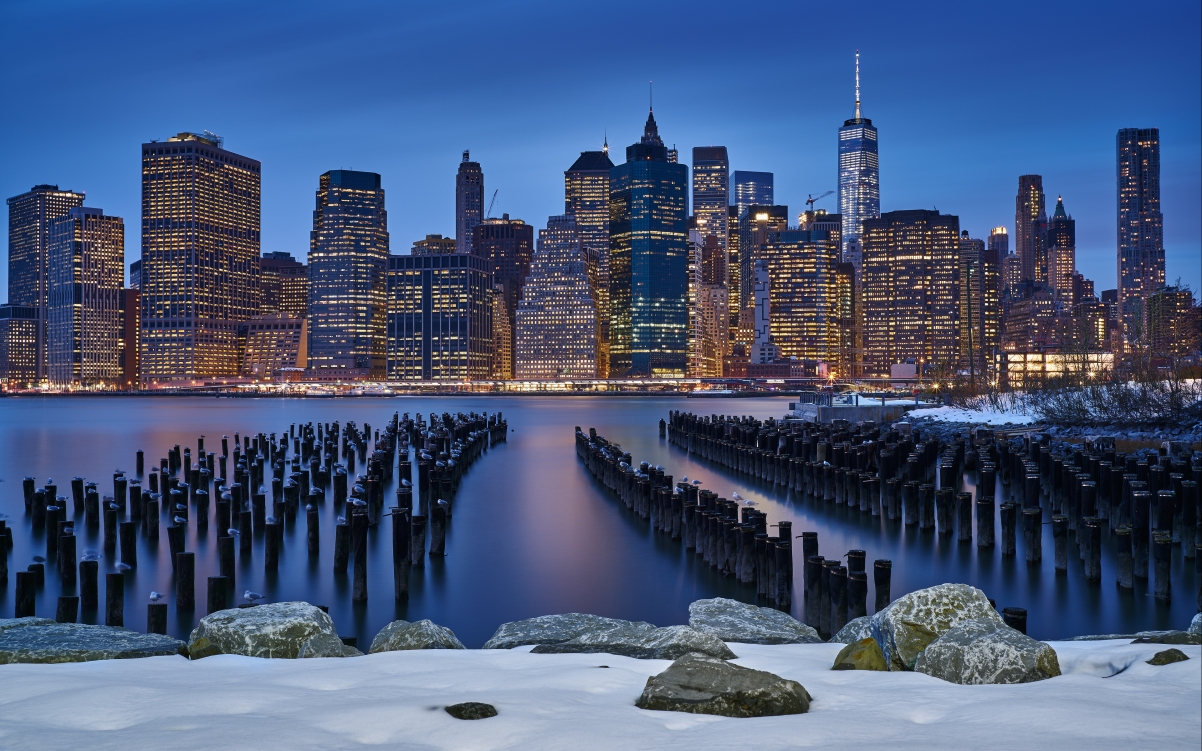 美国纽约夜景4k风景壁纸