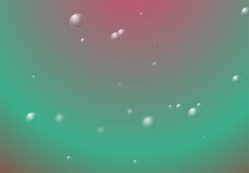 全屏彩色的水泡泡背景动画特效