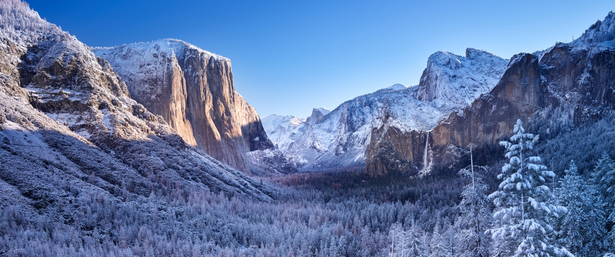 冬季优胜美地国家公园风景3440x1440壁纸
