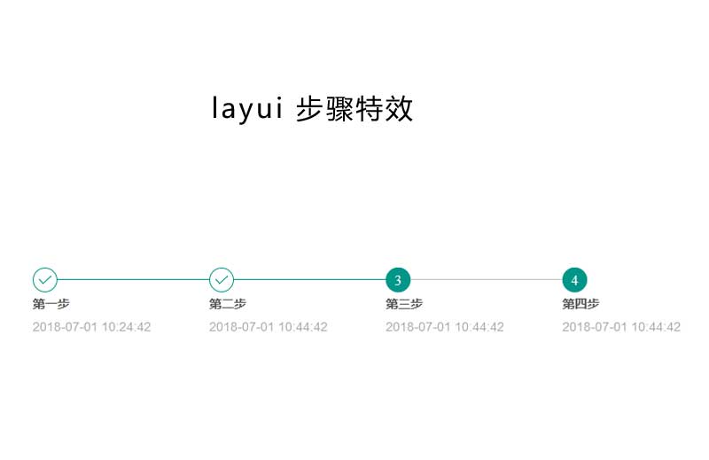 简单的layui步骤条实例