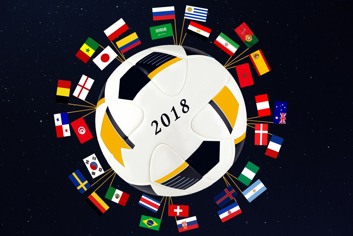 2018年俄罗斯世界杯 足球 世界锦标赛 标志 创意图片