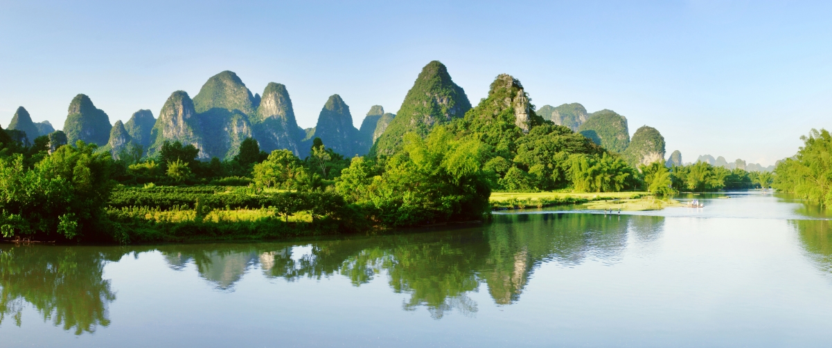 桂林山水风景3440x1440高清壁纸