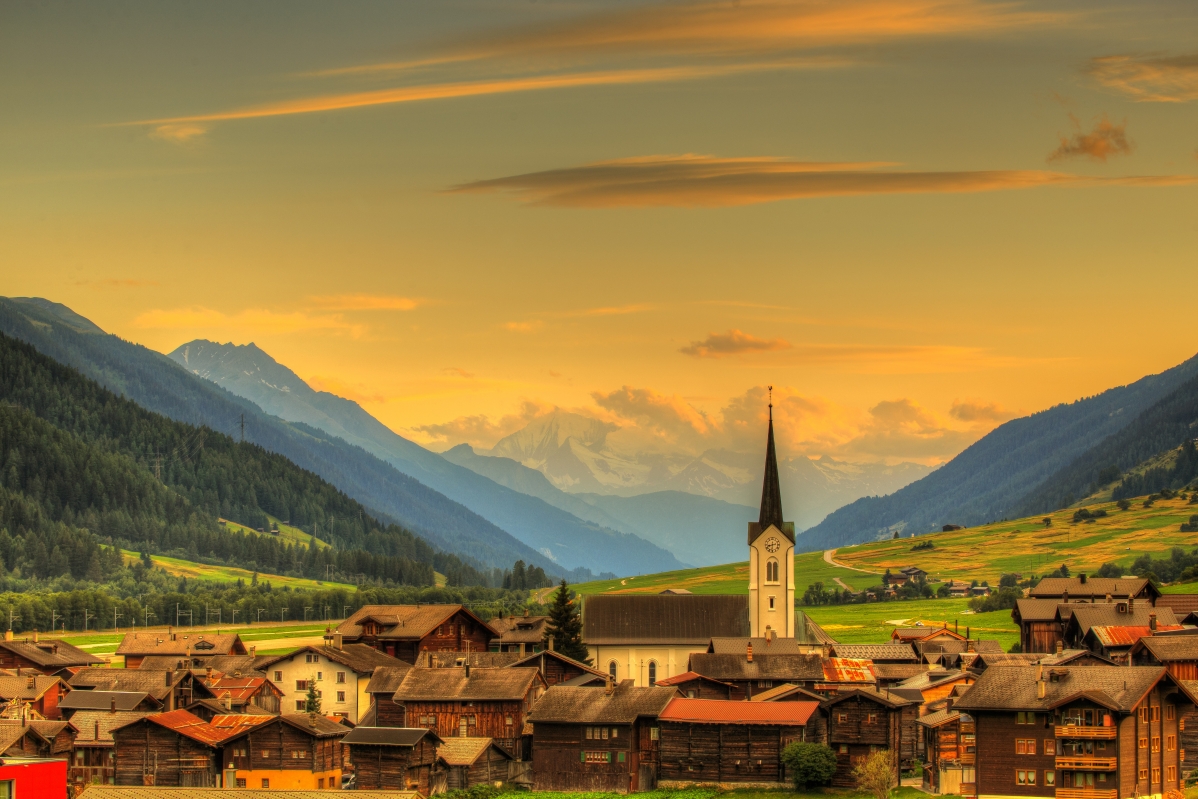 瑞士风景桌面壁纸图片