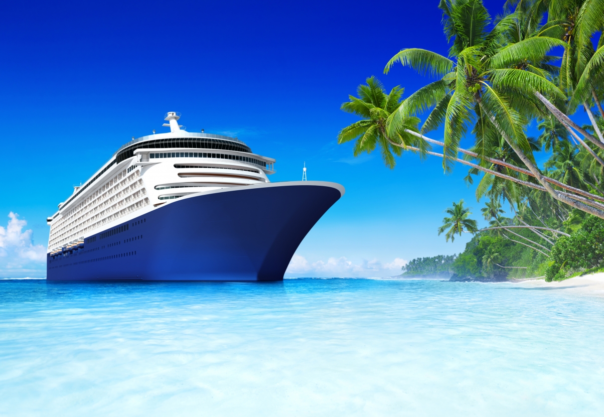 海,船,热带度假,沙滩,棕榈树,风光图片