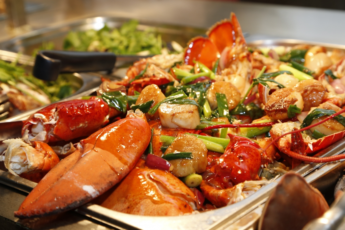 龙虾 餐厅 龙虾宴美食5K图片