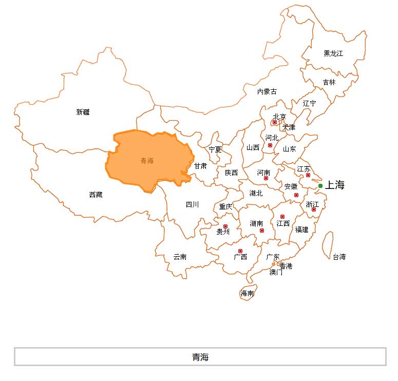 jQuery中国地图选中城市高亮显示代码