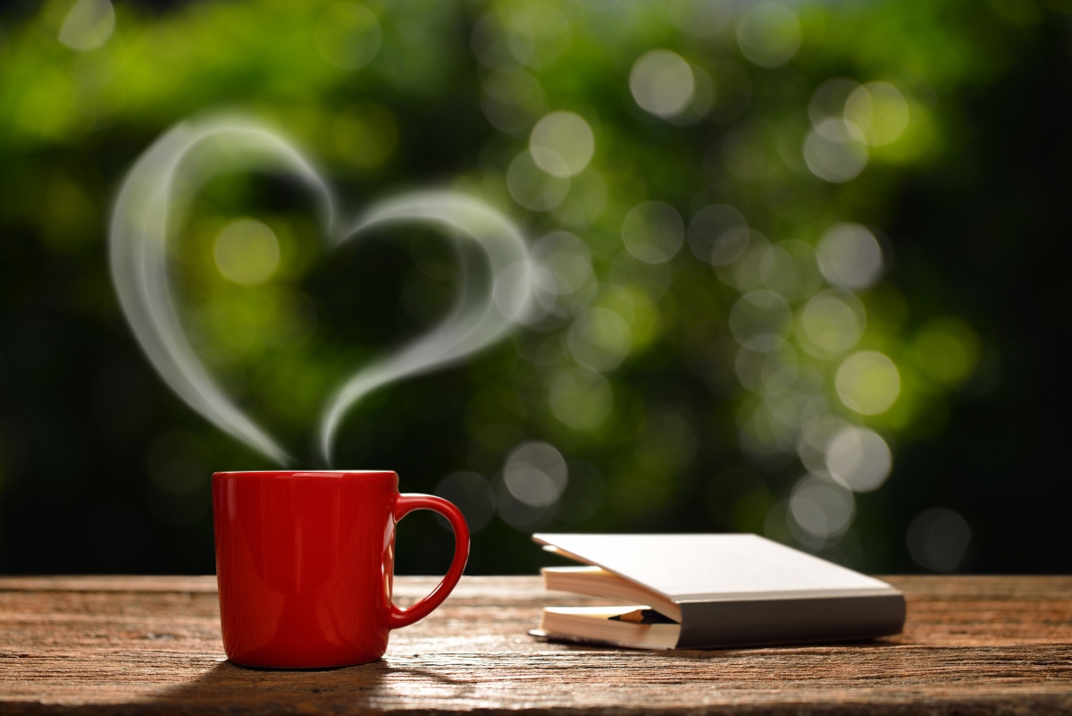 咖啡杯,爱心,浪漫咖啡,7K背景图片素材