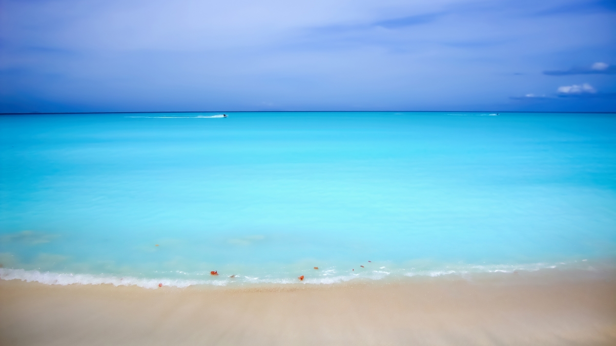 加勒比海滩高清4k桌面壁纸