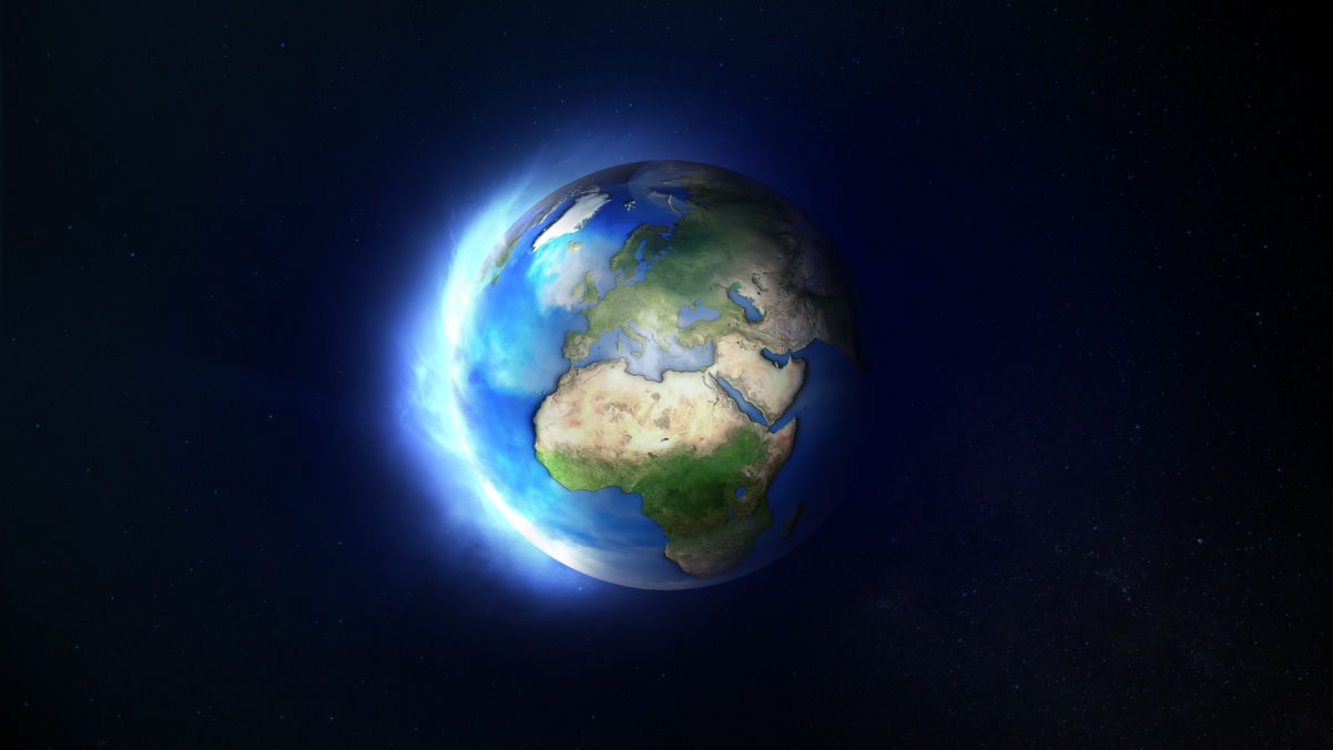 地球 行星 环球 空间 宇宙 蓝色星球4K壁纸