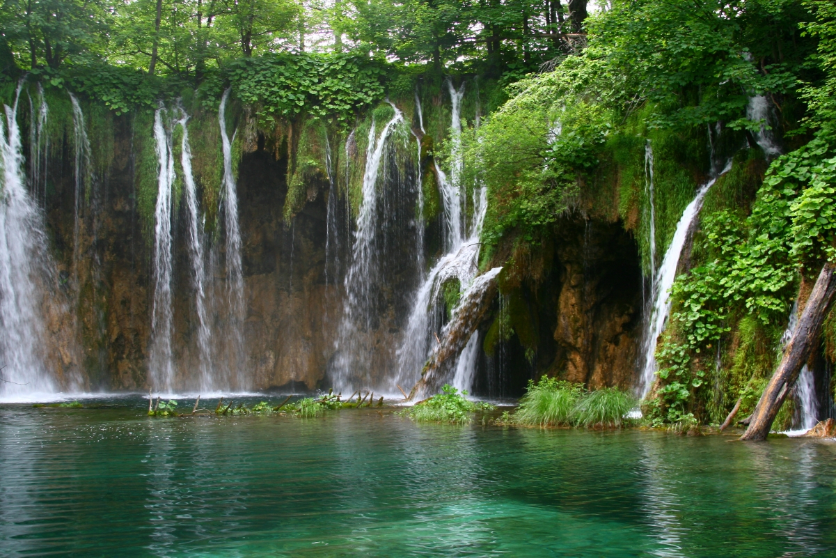 瀑布 水 自然风景 4K壁纸