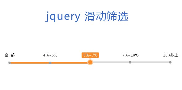 jquery滑动效果带进度条滑动筛选器代码