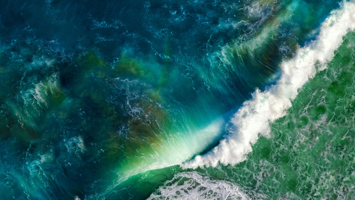 IOS 苹果MAC 大海 海浪风景4K壁纸