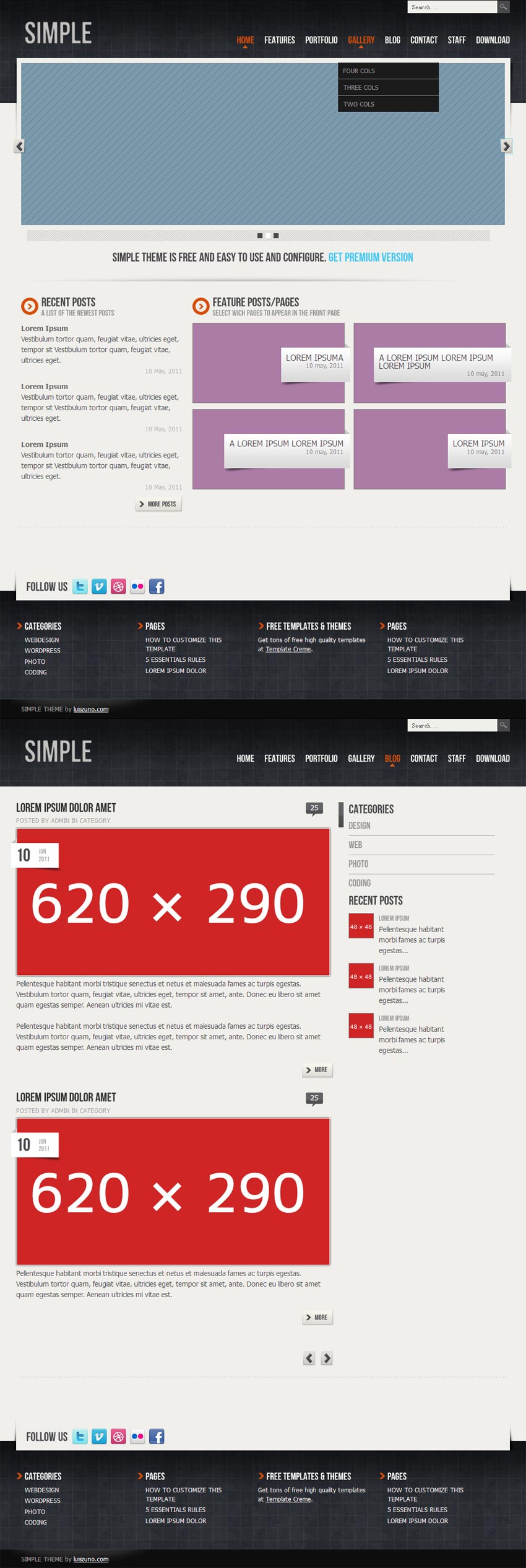 简洁的产品展示企业门户网站模板html整站下载