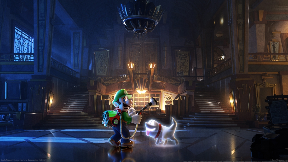 《路易鬼屋3 Luigis Mansion 3》4k游戏壁纸