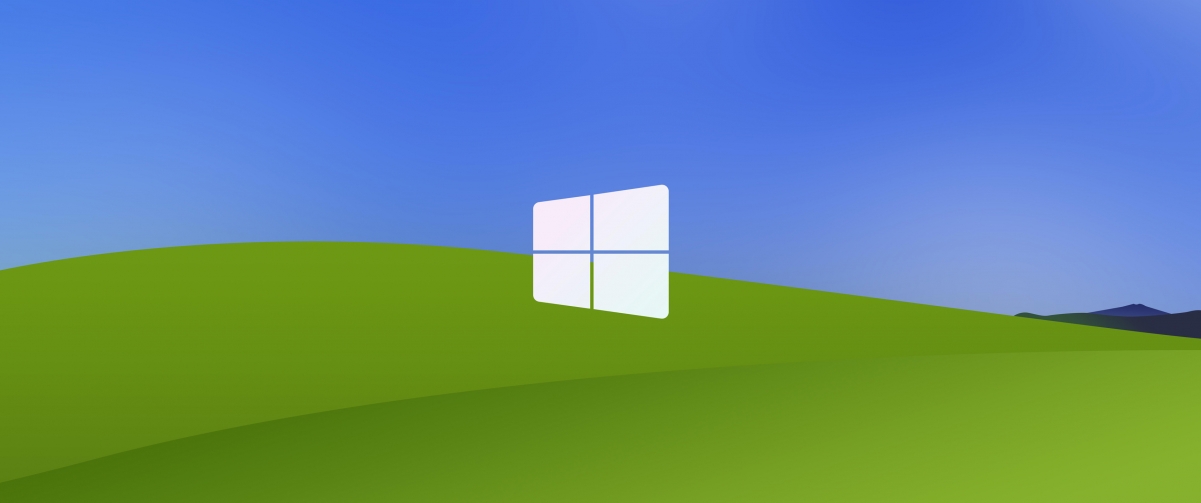 简约蓝天白云 Windows XP Bliss 3440x1440带鱼屏壁纸