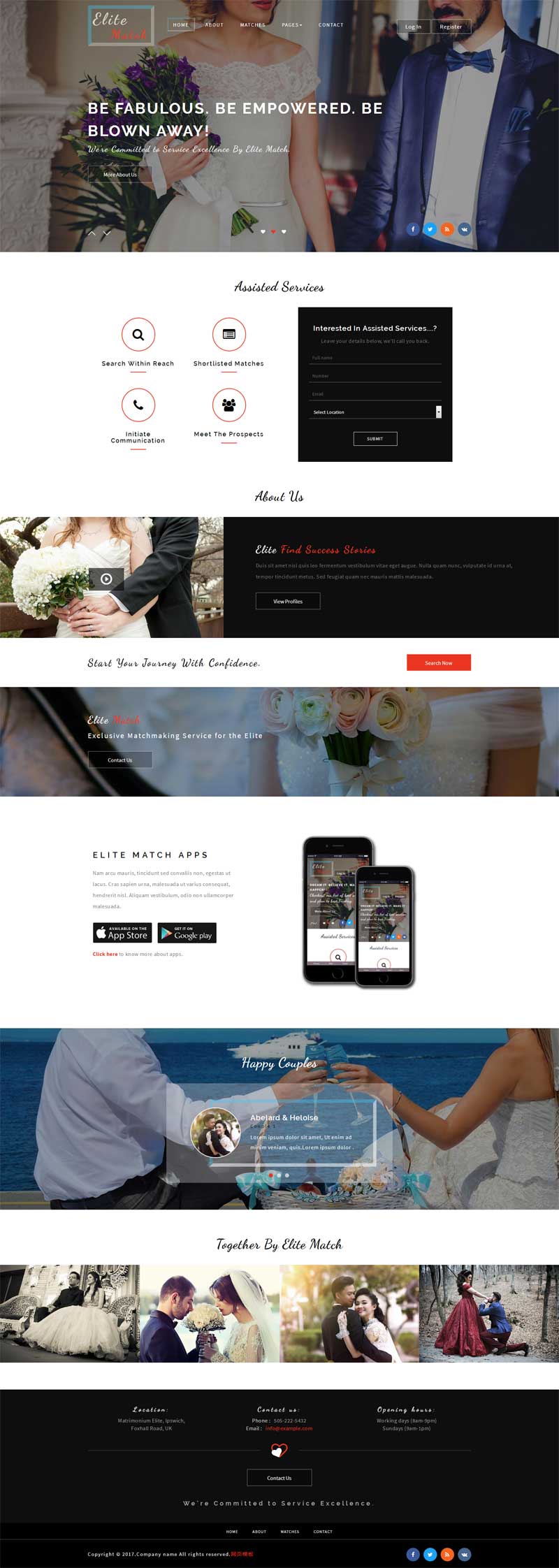 实用的婚纱摄影官网模板html下载
