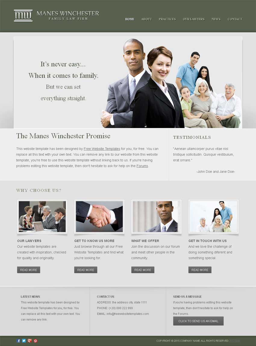 简单灰色的商务合作企业网站模板html整站