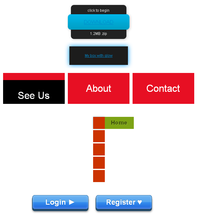 简单常用css3按钮动画效果代码