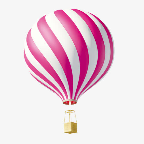 紫色条纹螺旋热气球卡通