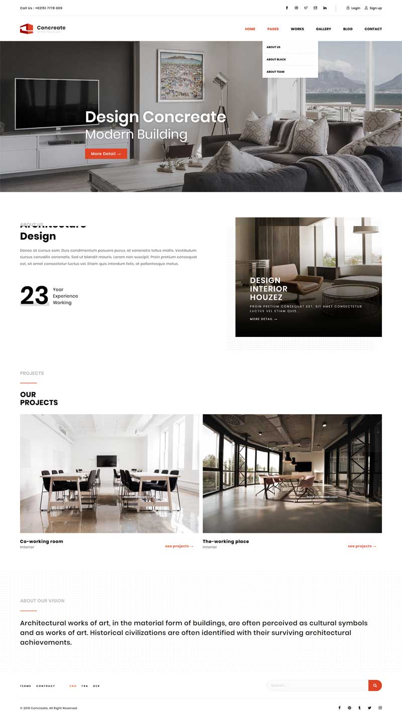html5响应式室内家具装饰企业网站模板