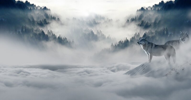 冬日雪景山川绝美高清JPG摄影，风景设计素材免费下载