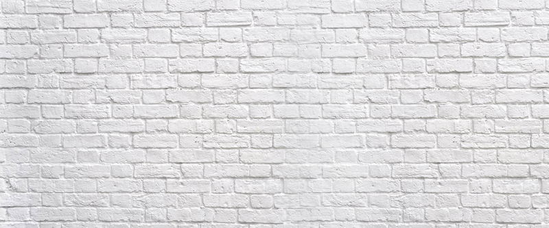 纯白色砖墙背景