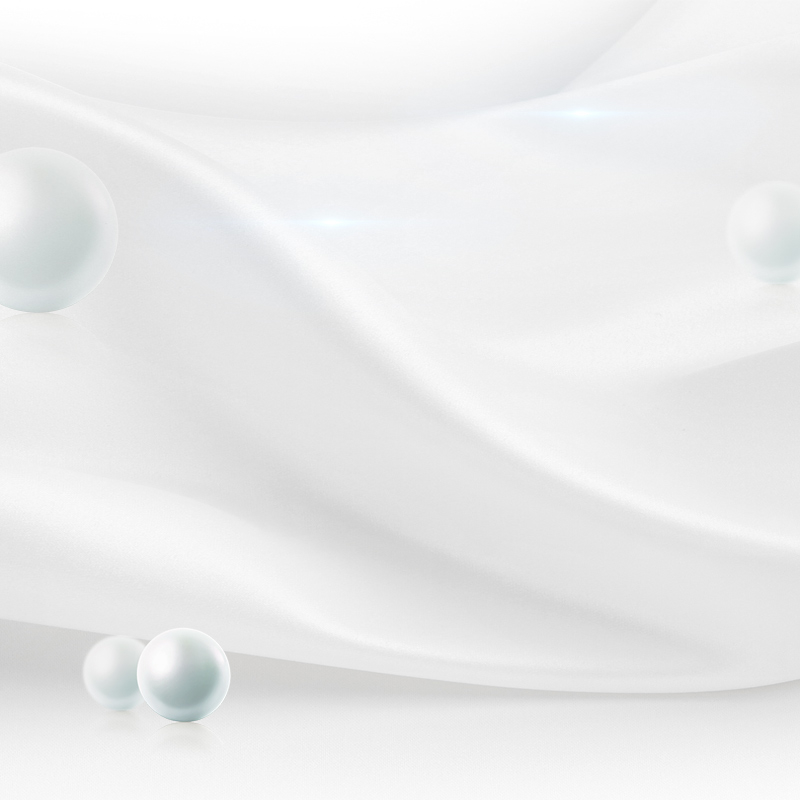 白色丝绸珍珠化妆品PSD分层主图