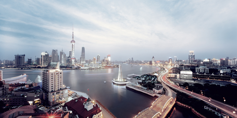上海全景风光摄影旅游海报