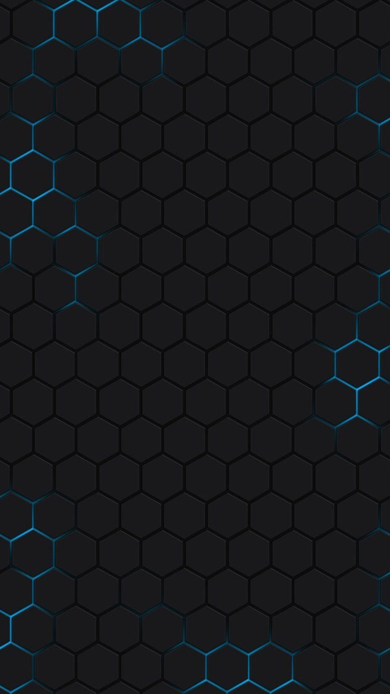 黑色科技六角形H5背景