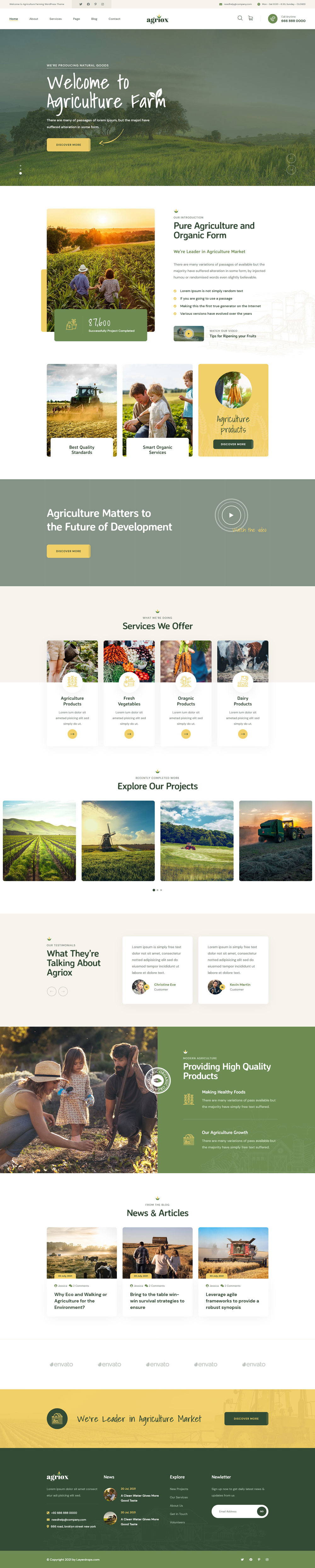 有机生态农业官网HTML模板