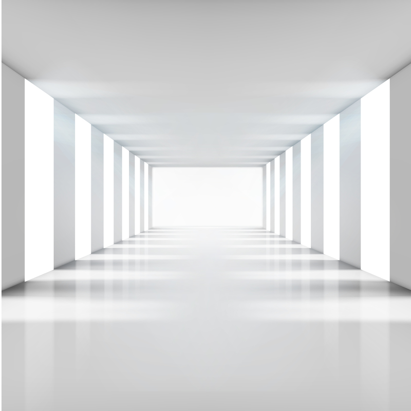 3D白色走廊柱子背景图，文艺清新JPG，AI格式设计素材，高清下载