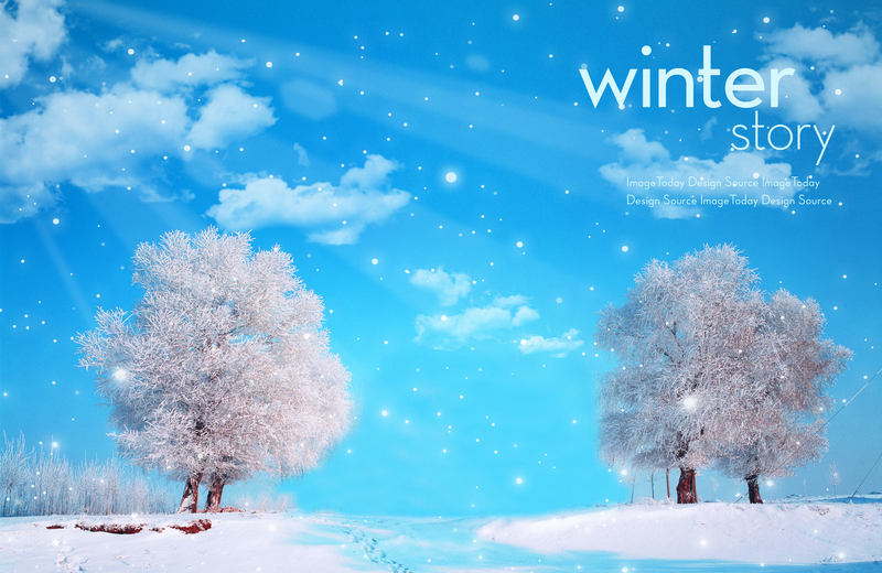 冬天雪景美图风景电脑桌面壁纸 文艺清新 墨鱼部落格