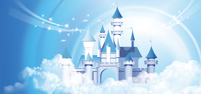 梦幻迪士尼城堡背景