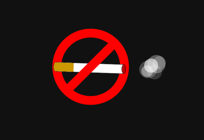 禁烟标志动画特效
